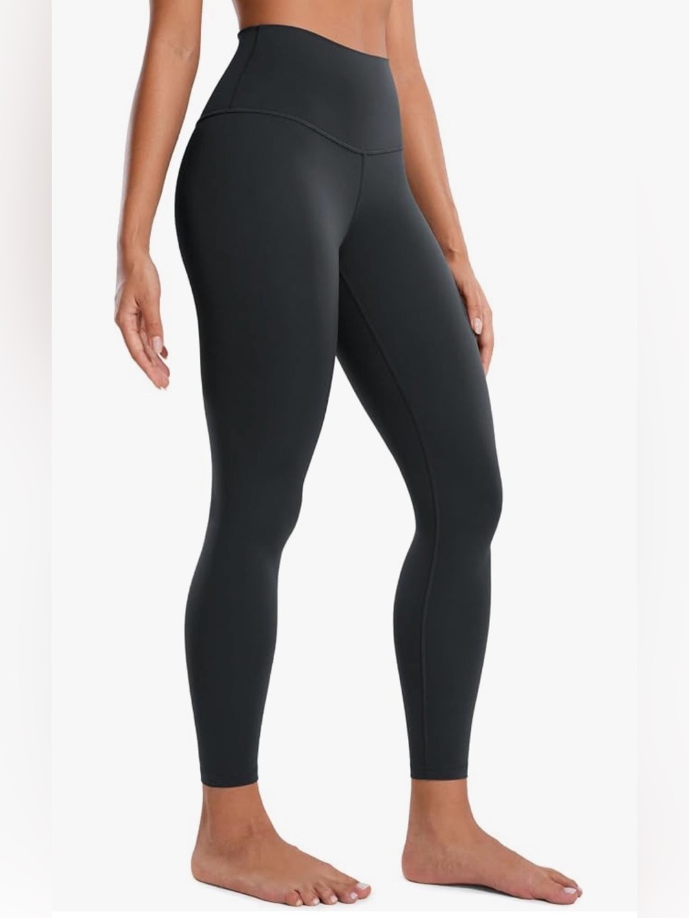 CRZ YOGA Melanite Grey High-Waist Leggings 25"